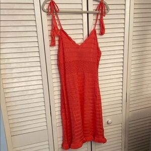 Almost Famous Vibrant Coral Mini Dress